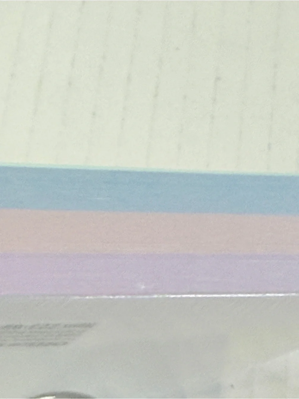 🆕 Ombre 3x5 Index Cards on Rings 99 Count Pastel Blue Pink White Flash Cards